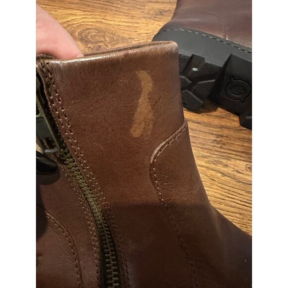 Born Women’s Tricia Handcrafted Leather Ankle Boots – Brown – Size 6M – NWOB - Picture 7 of 12